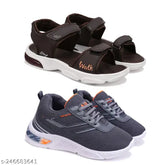 Blue printed net EVA outdoor casual sandals for boys by Oricum - Comfortable and trendy footwear for active play